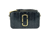 Marc Jacobs The Snapshot Snake Skin Calfskin Crossbody Bag