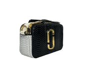Marc Jacobs The Snapshot Snake Skin Calfskin Crossbody Bag
