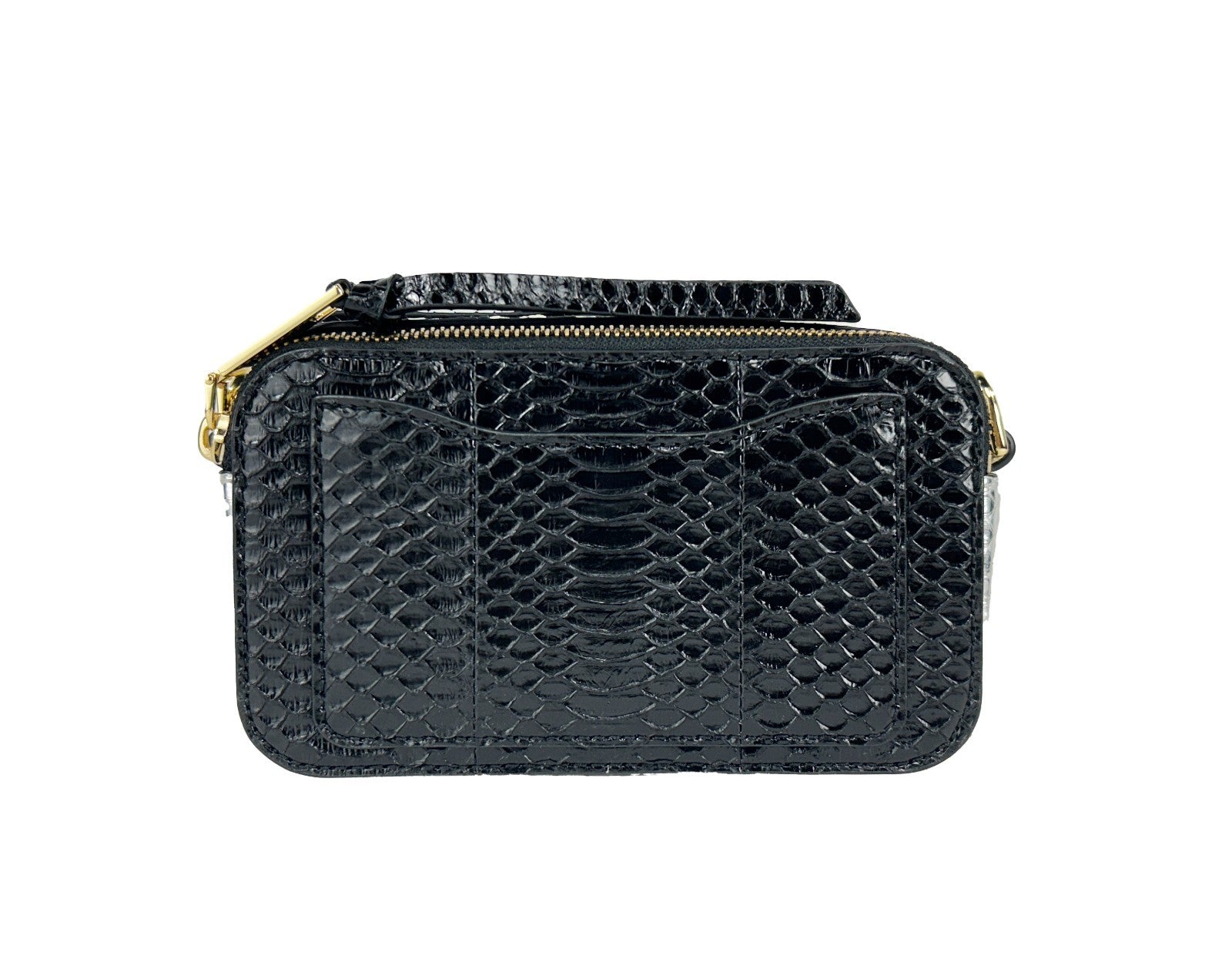 Marc Jacobs The Snapshot Snake Skin Calfskin Crossbody Bag