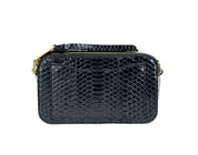 Marc Jacobs The Snapshot Snake Skin Calfskin Crossbody Bag