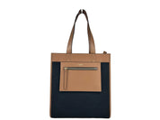 Burberry Flerfärgad Canvas och Läder Small Pocket Tote Manzon Väska