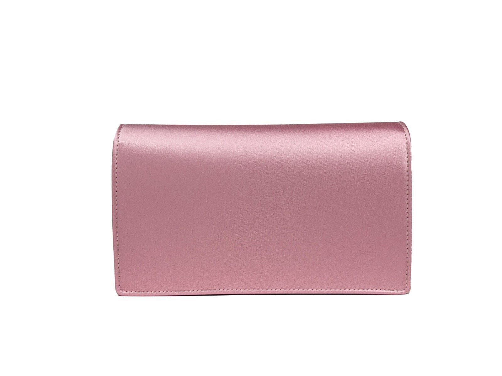 Versace Medusa Crystal Satin Mini Chain Crossbody Bag Pink