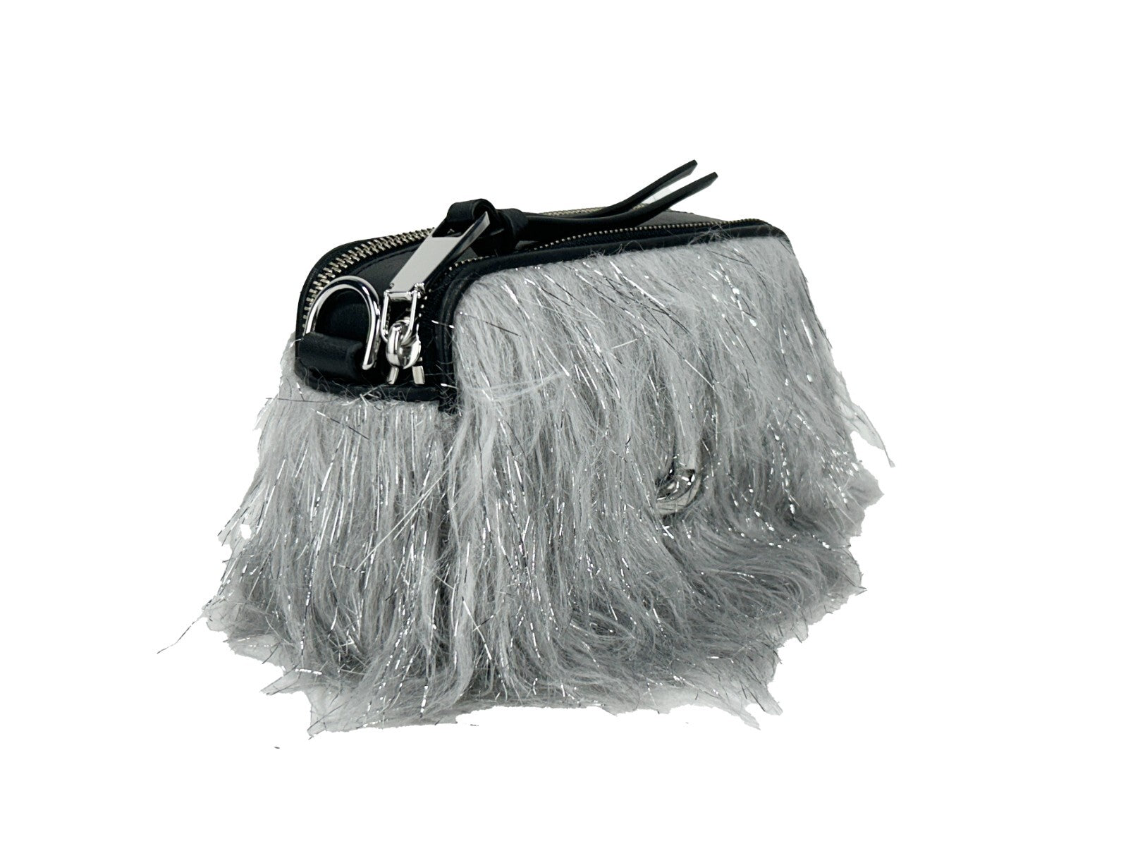 Marc Jacobs The Snapshot Creature Leather and Fur Crossbody Bag