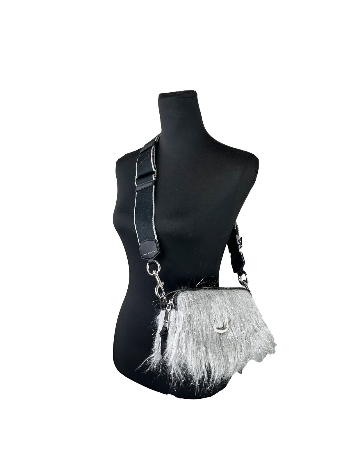 Marc Jacobs The Snapshot Creature Leather and Fur Crossbody Bag