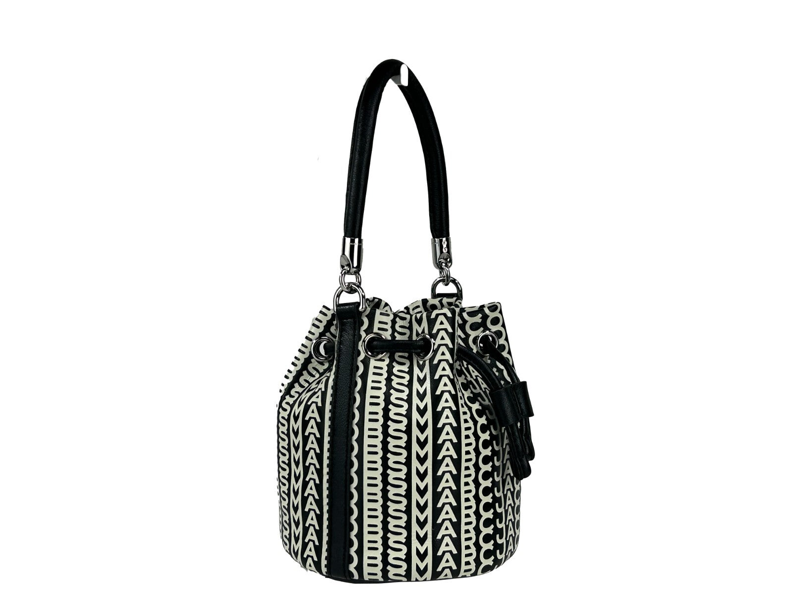 Marc Jacobs Mini Monogram Leather Crossbody Bucket Bag