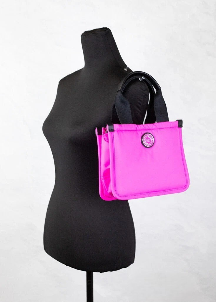 Marc Jacobs Neon Fuchsia Nylon Convertible Tote Bag