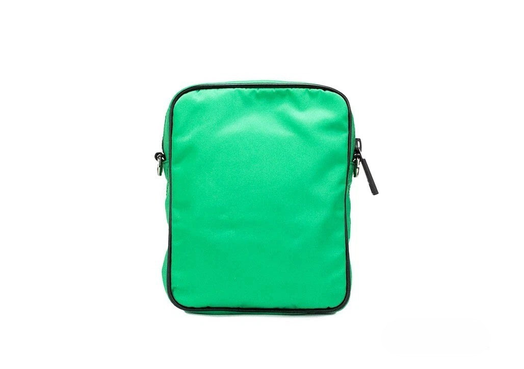 Versace Small Bright Green Nylon Medusa Crossbody Bag