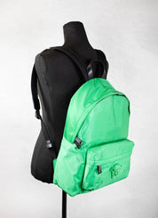 Versace Green Nylon Medusa Shoulder Backpack