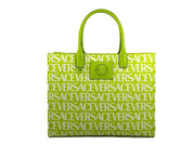Versace Medusa Large Green Canvas Tote Bag