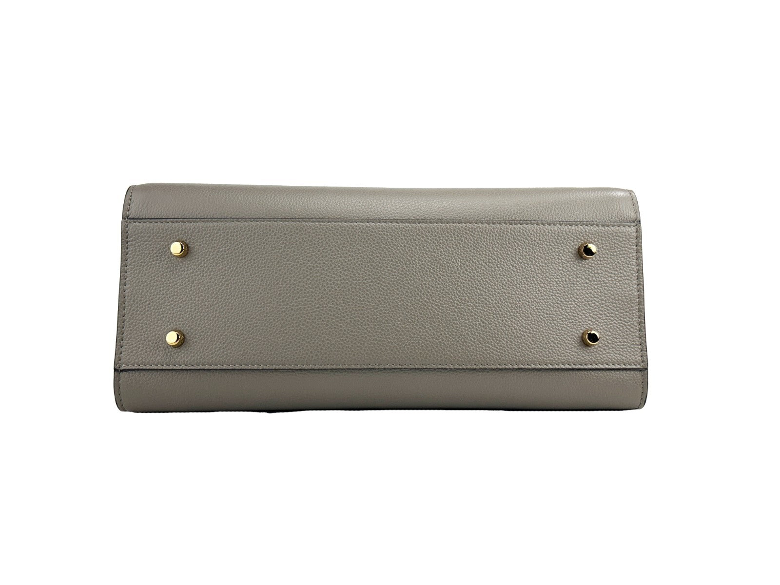 Versace Gray Leather Satchel Bag