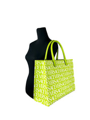 Versace Medusa Large Green Canvas Tote Bag
