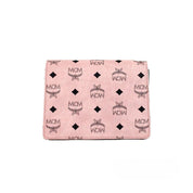 MCM Pink Leather Mini Flap Lock Crossbody Bag