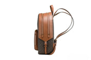 Michael Kors Brown PVC Shoulder Backpack