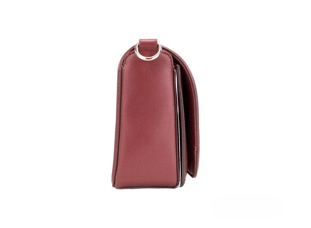 Marc Jacobs Syrah Smooth Leather Flap Crossbody Bag