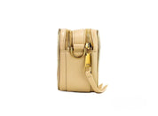 Marc Jacobs The Moto Shot 21 Axelremsväska i Läder (Beige)