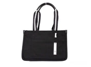 Marc Jacobs Black Canvas Shoulder Convertible Tote Bag
