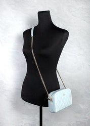 Kate Spade Wild Sage Quilted Smooth Leather Camera Crossbody Bag