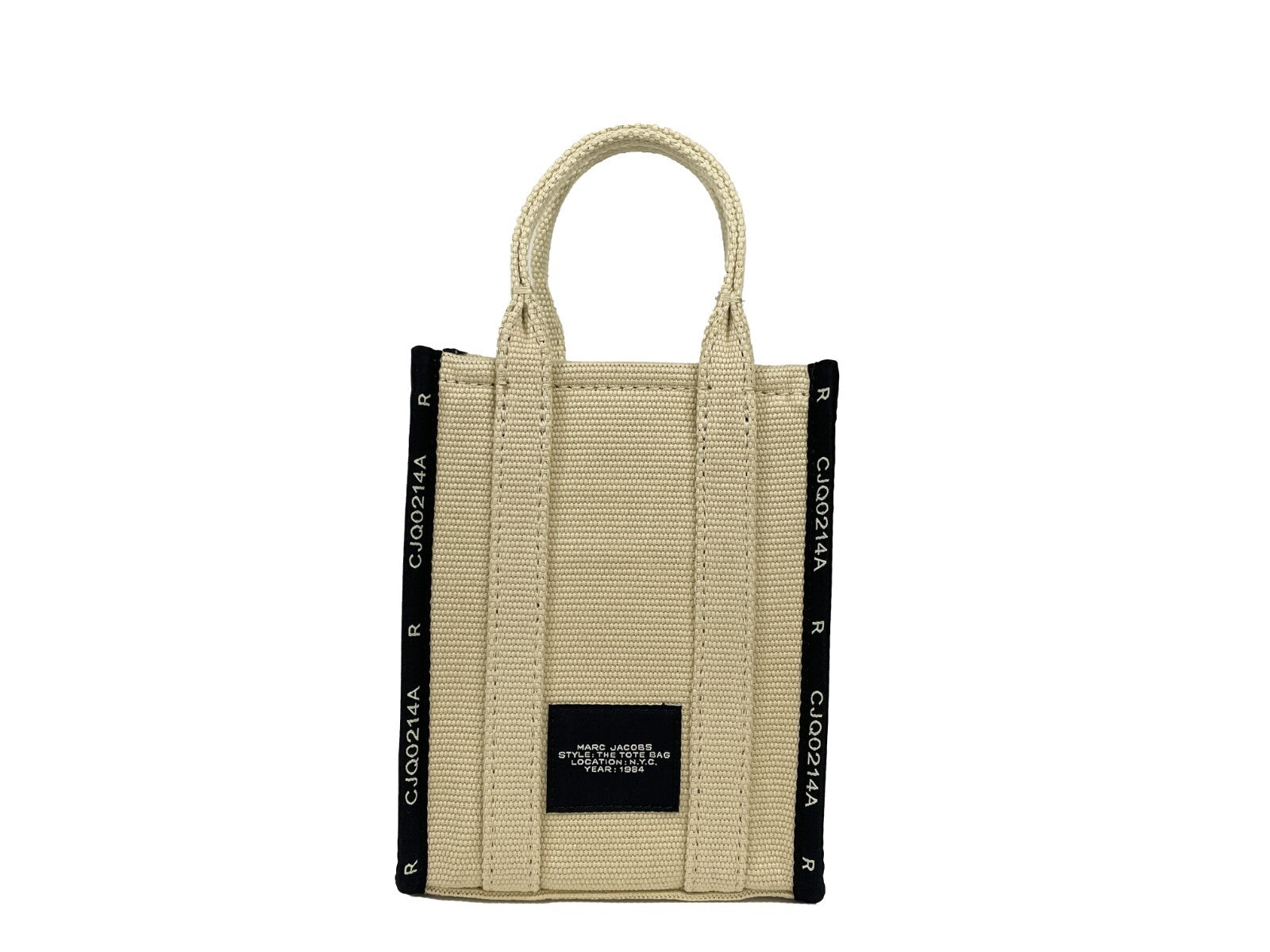 Marc Jacobs The Jacquard Mini Tote Bag Crossbody in Sand