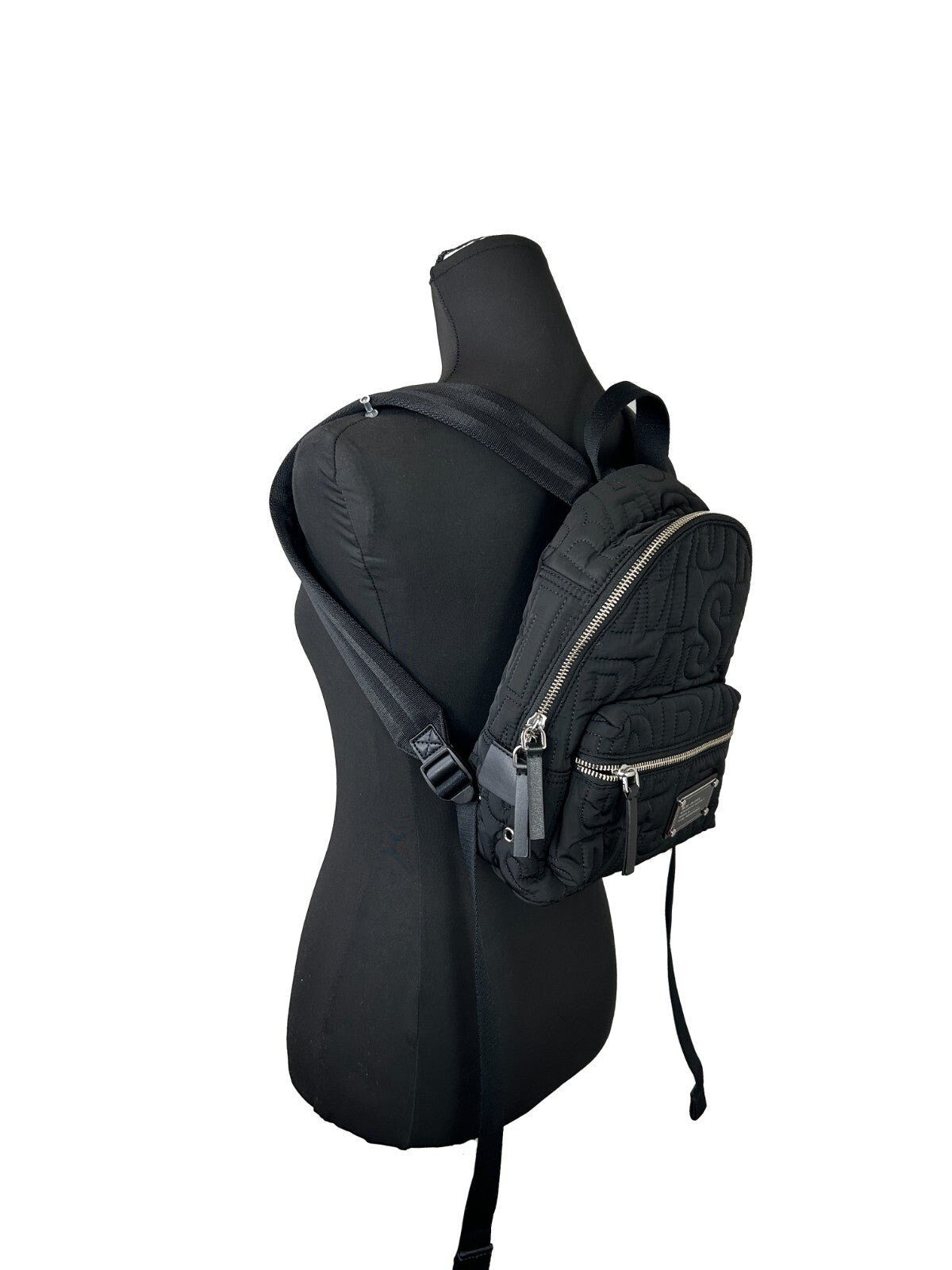 Marc Jacobs Black Quilted Nylon Backpack