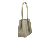 Michael Kors Pratt Leather & PVC Bucket Shoulder Bag