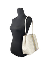 Michael Kors Pratt Leather & PVC Bucket Shoulder Bag