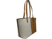 Michael Kors Deer Multi PVC Leather Zip Top Tote Bag