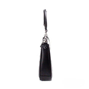 Marc Jacobs Natural Black Canvas Leather Hobo Shoulder Handbag