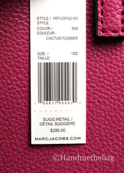 Marc Jacobs Cactus Flower Pebbled Leather Crossbody Tote Bag