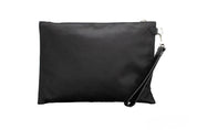 Versace svart nylon Medusa konvertibel kuvertväska/clutch