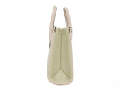 Michael Kors Mirella Powder Blush Canvas Shopper Crossbody Handbag