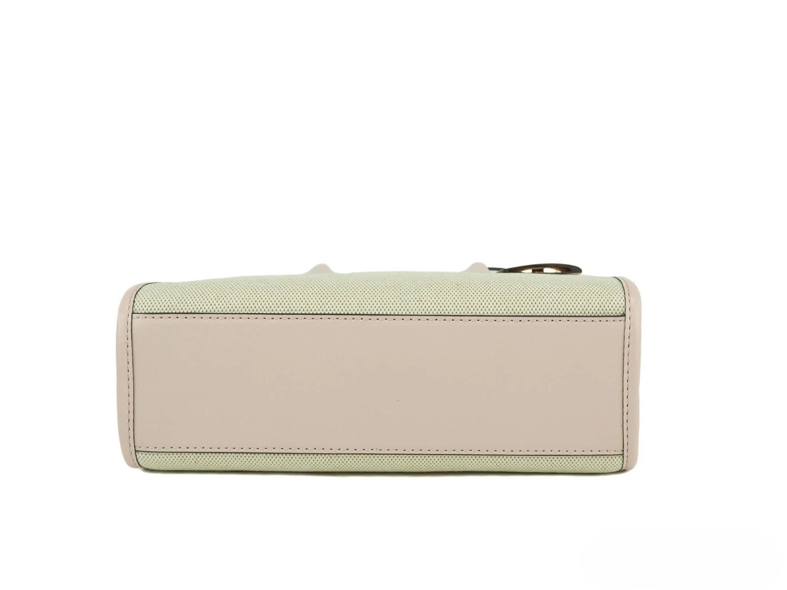Michael Kors Mirella Powder Blush Canvas Shopper Crossbody Handbag