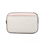 Michael Kors Vanilla Signature Saffiano Leather Crossbody Handbag