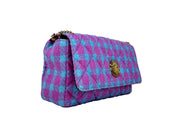 Versace Wool Lurex Medium Shoulder Crossbody Bag