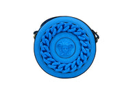 Versace Round Disco Leather Camera Case Crossbody Bag