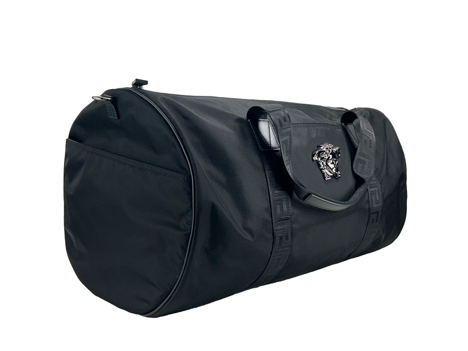 Versace Svart Medusa Nylon Dufflebag