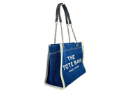Marc Jacobs Blue Denim The Tote Bag med kedjerem