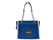 Marc Jacobs Blue Denim The Tote Bag med kedjerem
