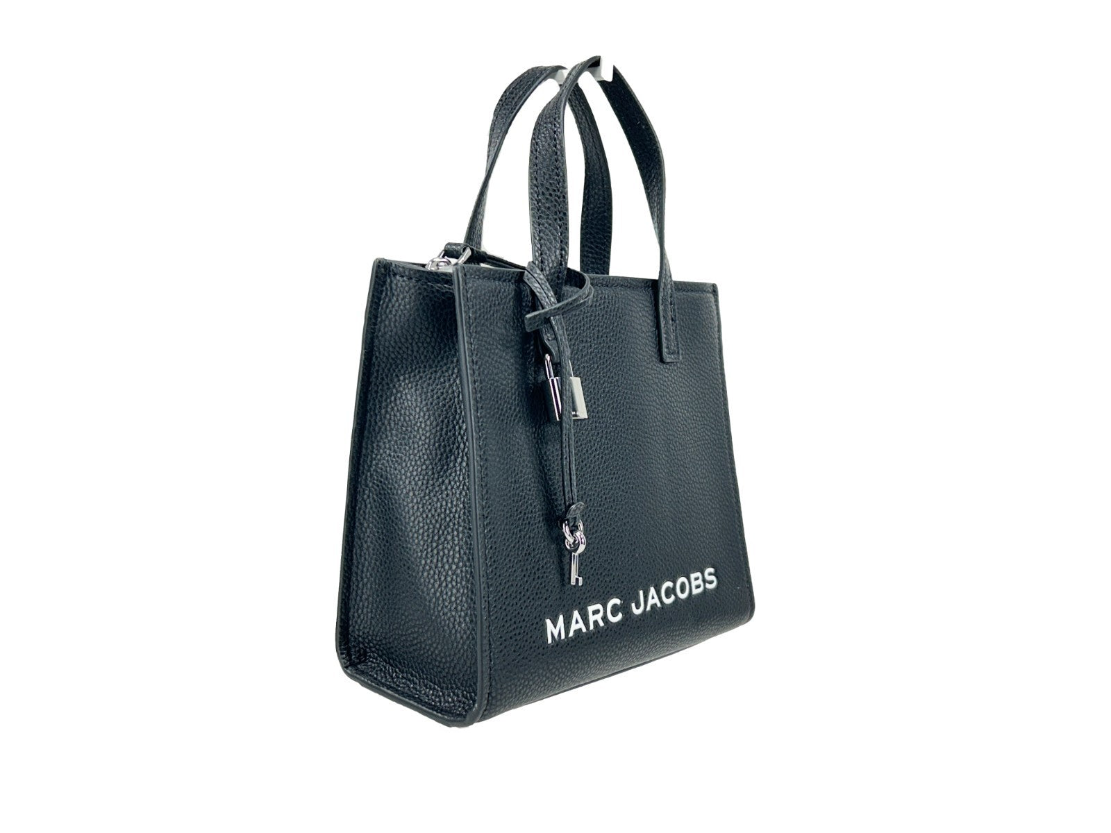 Marc Jacobs Mini Grind Black Pebbled Leather Crossbody Bag