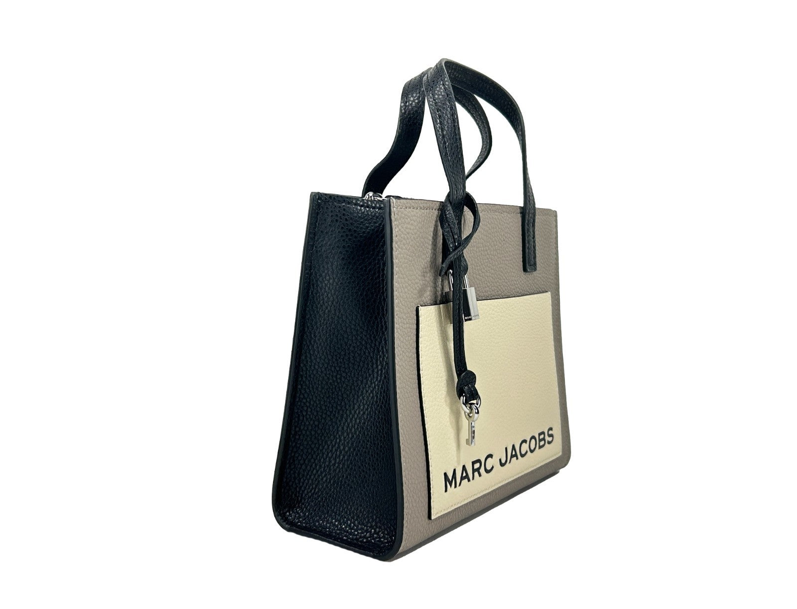 Marc Jacobs Grind Mini Tote Crossbody-väska i präglat läder