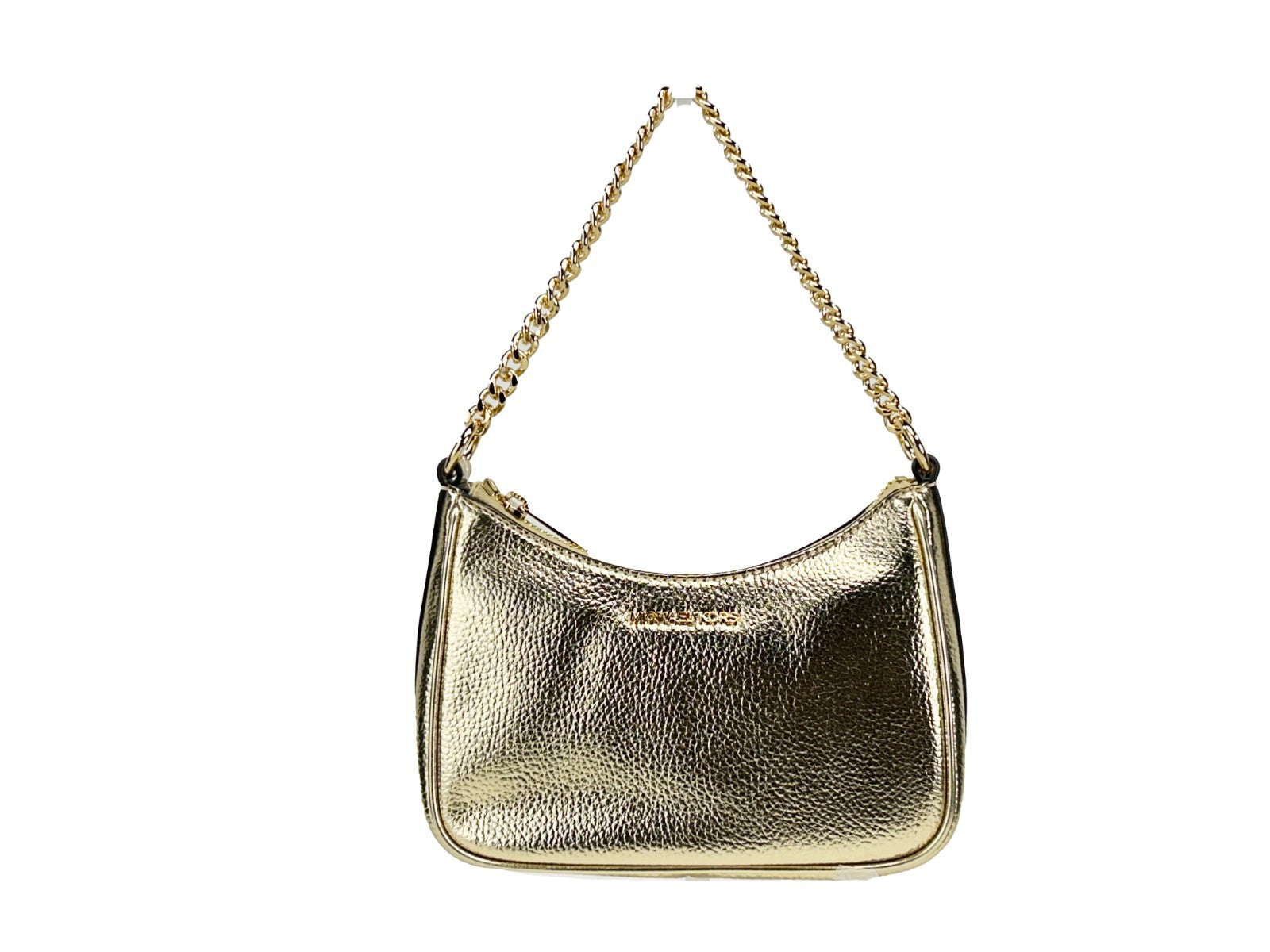 Michael Kors Pale Gold Metallic Smooth Leather Handbags