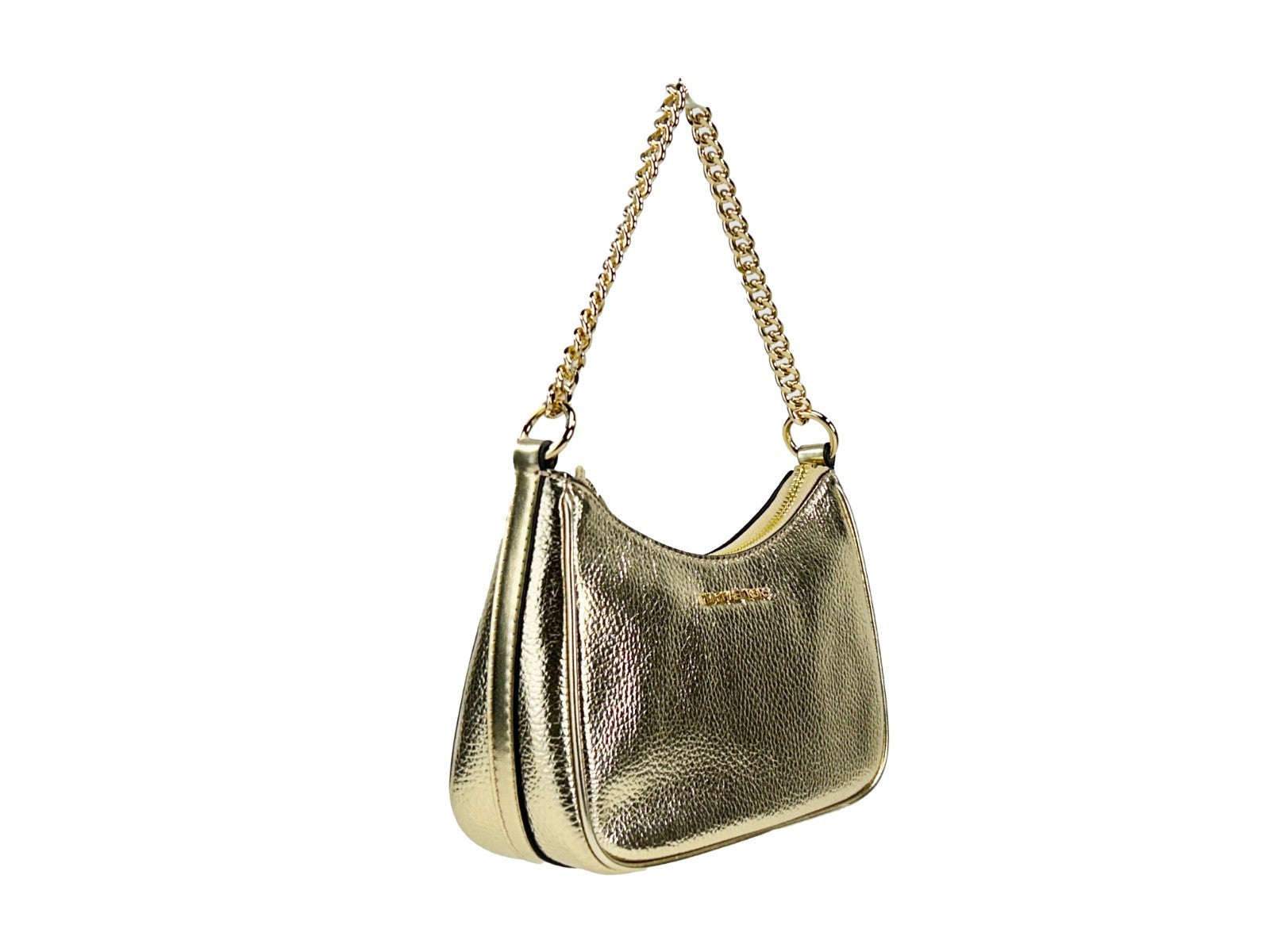 Michael Kors Pale Gold Metallic Smooth Leather Handbags