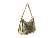 Michael Kors Pale Gold Metallic Smooth Leather Handbags