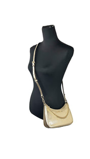 Michael Kors Pale Gold Metallic Smooth Leather Handbags