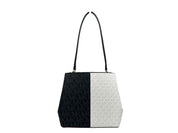 Michael Kors Black Multi Pratt Signature Bucket Bag