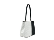 Michael Kors Black Multi Pratt Signature Bucket Bag