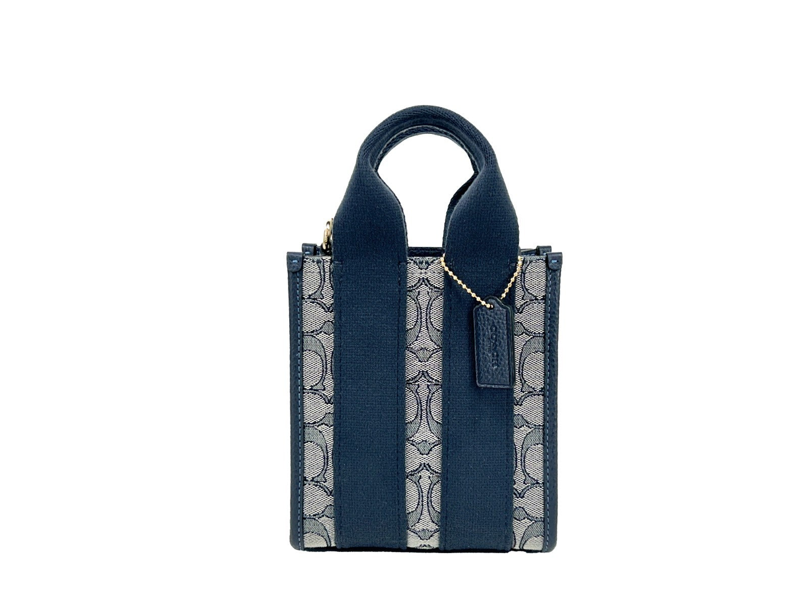 Coach Smith Mini Tote Bag in Midnight Navy Leather