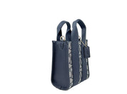 Coach Smith Mini Tote Bag in Midnight Navy Leather
