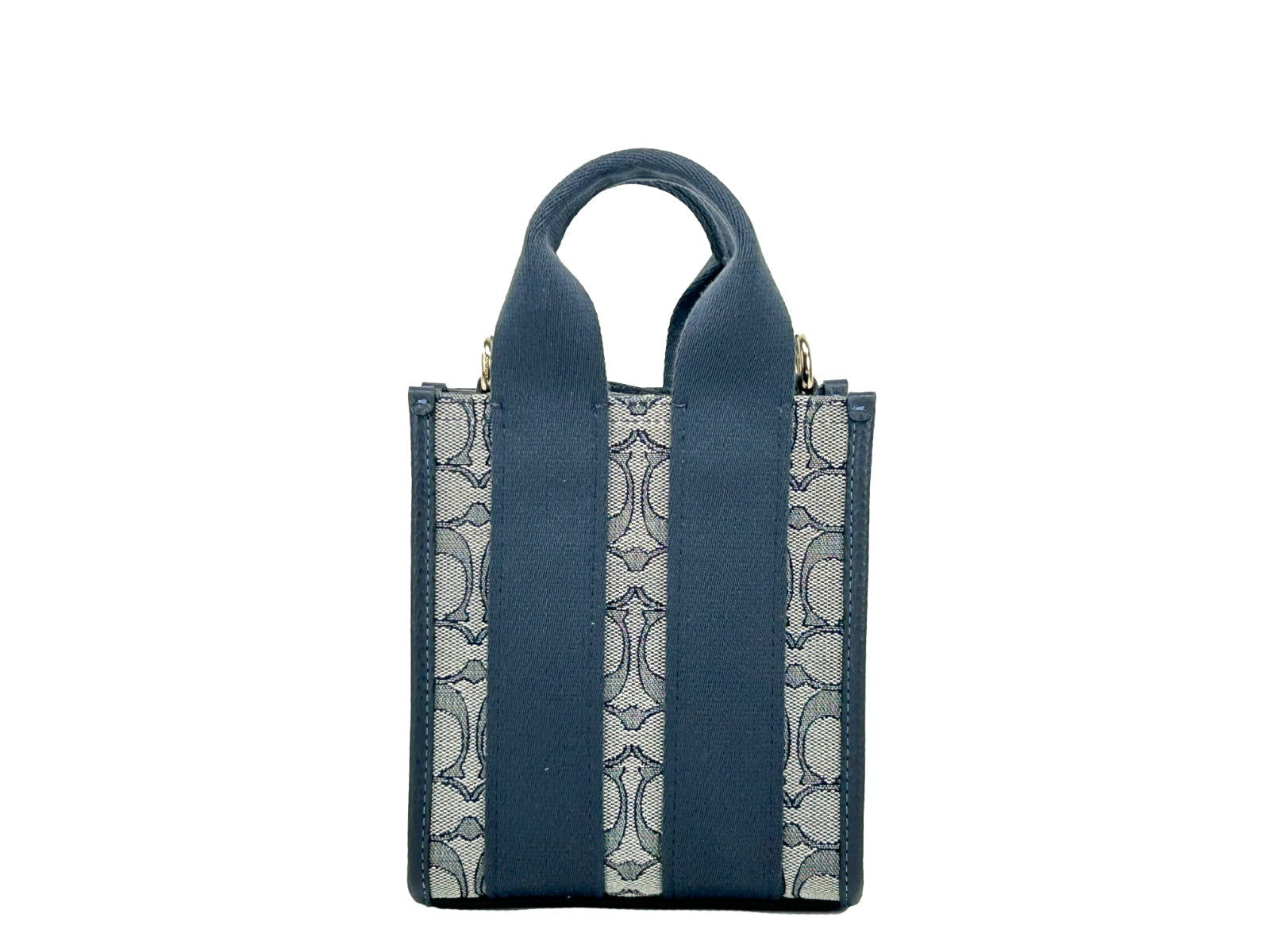 Coach Smith Mini Tote Bag in Midnight Navy Leather