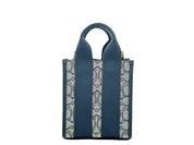 Coach Smith Mini Tote Bag in Midnight Navy Leather