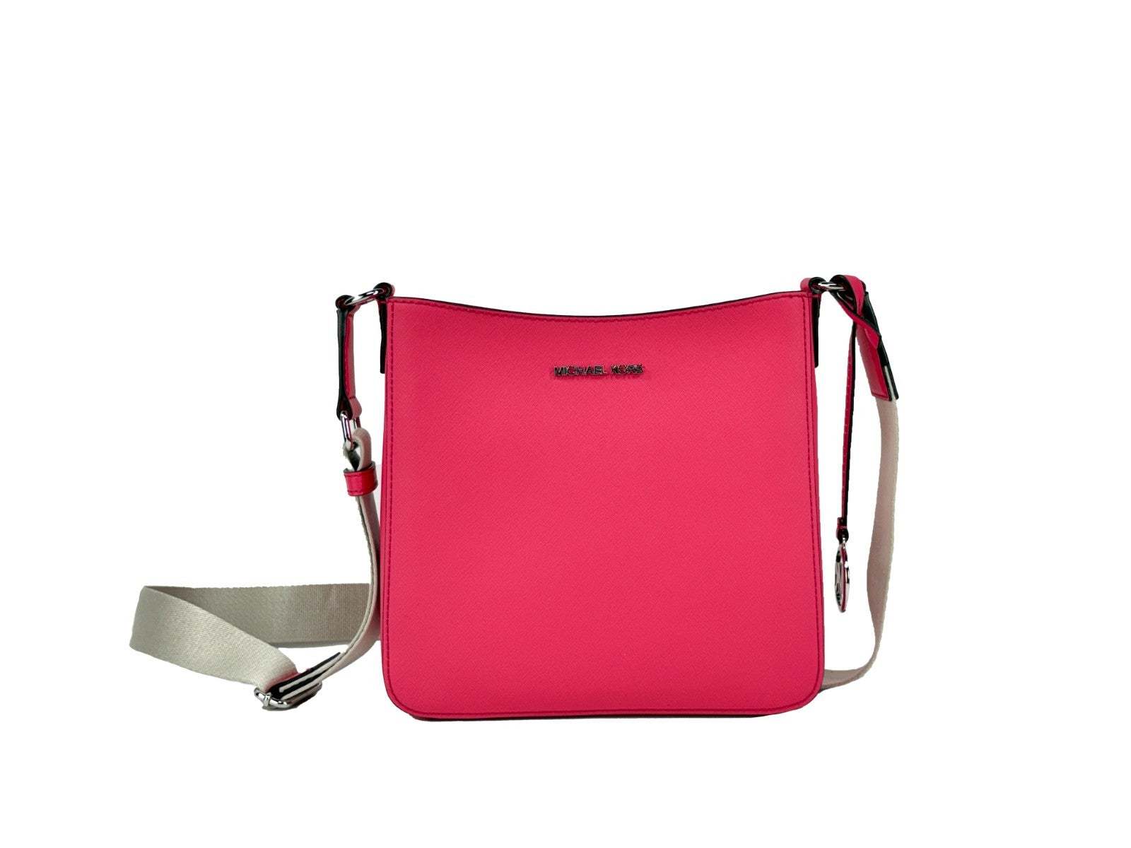 Michael Kors Jet Set Small Hibiscus Saffiano Leather Crossbody Bag